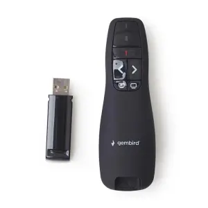Gembird WP-L-12 Apuntador Inalámbrico RF Negro