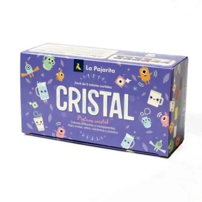 La Pajarita Pintura Cristal Para Superficies No Porosas Colores Surtidos