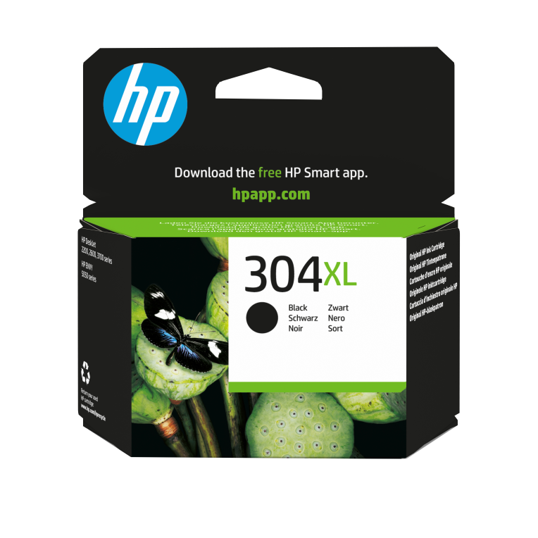 Hp Cartucho De Tinta Original 304Xl Negro