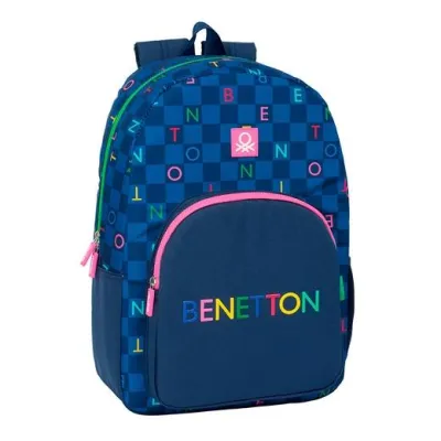 Safta Mochila Doble 19L Adaptable Carro Benetton "Damero