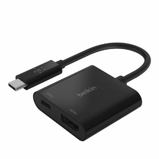 Belkin Cable Adaptador Usb-C  A Hdmi + Carga 60W Negro