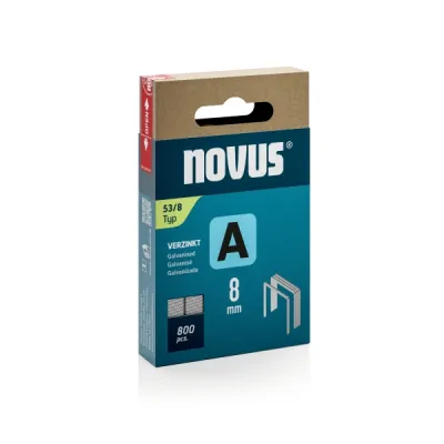 Novus A Tipo 53 Caja de 800 Grapas 53/8 Galvanizadas Patilla 6mm