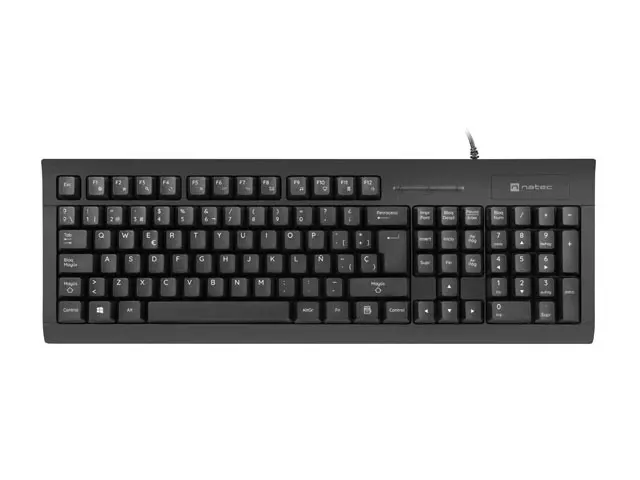 NATEC NKL-2052 Teclado USB QWERTY Español Negro para Oficina