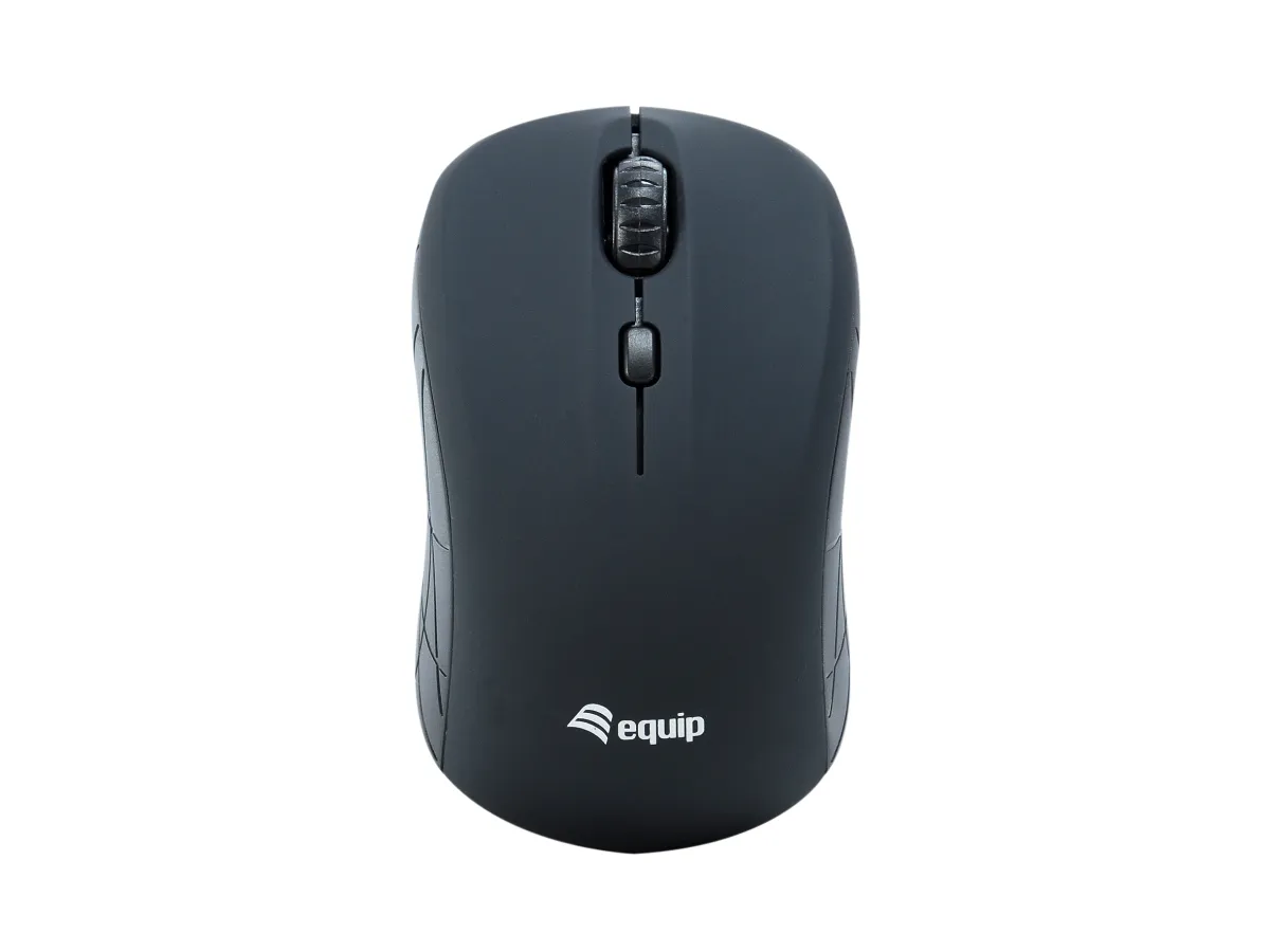 Mouse Equip Wireless Mini Life Óptico 4 Botones Negro 1600Dpi