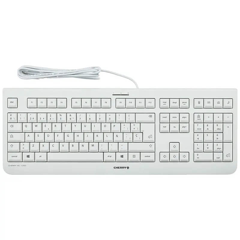 Cherry Teclado KC 1000 Blanco - Periférico de Computadora