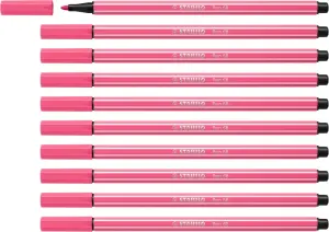Stabilo Pen 68 Rotulador Punta de Fibra 1mm Tinta Base Agua Color Rosa