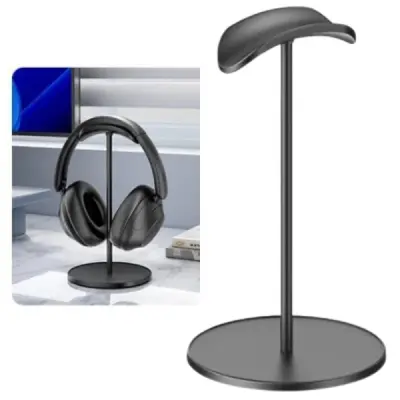 Vention Soporte de Sobremesa para Auriculares Universal Forma de U 235x115x115mm Negro