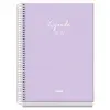 Dohe Agenda Escolar 26/27 A5 Día Página Papel Offset 70g Morado Espiral 15x21x4cm