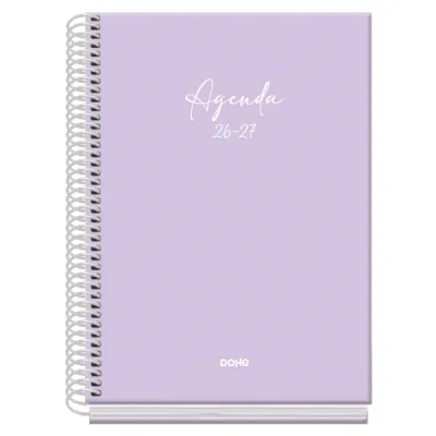 Dohe Agenda Escolar 26/27 A5 Día Página Papel Offset 70g Morado Espiral 15x21x4cm