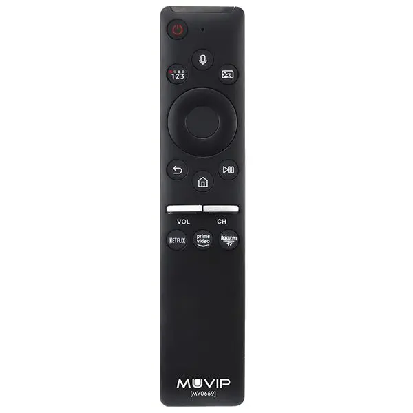 Muvip MV0669 Mando Universal Bluetooth para Samsung con Acceso Rápido a Netflix, Prime Video y Rakuten TV - Negro