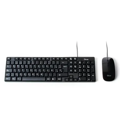 L-Link Pack Usb Teclado + Raton 800Dpi 3 Botones - Cable De 1.50M - Uso Ambidiestro - Color Negro