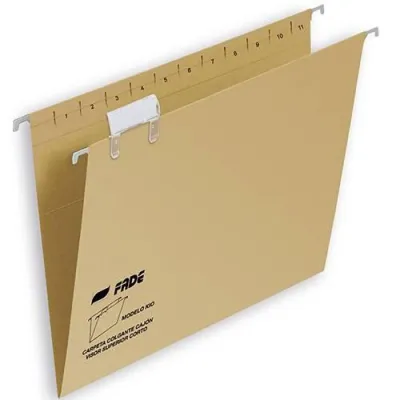 Fade Carpeta Colgante Visor Superior Kio Kraft Cartulina Folio con Etiquetas - 50 Unidades