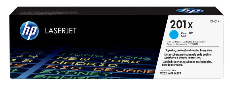 Hp Cf401X Cyan Cartucho De Toner Original - 201X