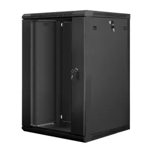Lanberg Armario Rack 18U de Pared Negro WF01-6618-10B