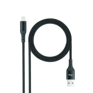 Nanocable Cable Lightning a USB A/M Mallado 1m Negro