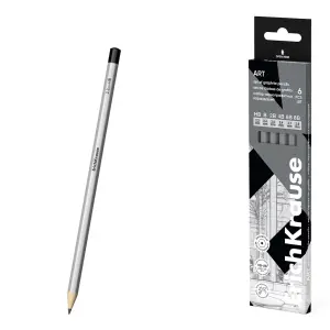 ErichKrause Art Pack de 6 Lápices de Grafito Durezas HB-8B Cuerpo Hexagonal