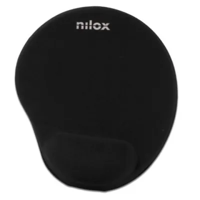Nilox Alfombrilla Ergonómica Para Ratón Negra