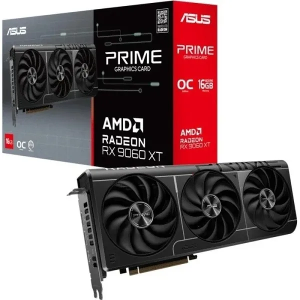 Asus Prime Amd Radeon Rx 9060 Xt Oc Tarjeta Grafica 16Gb Gddr6 Fsr 4
