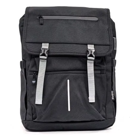 Ewent Ew2537 Vintage Mochila Para Portatil Hasta 16,1" - Imprermeable - Correa Para Trolley - Espalda Y Hombros Transpirables - Color Negro