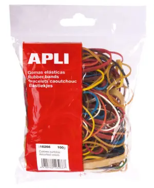 Apli Goma Elástica Surtida de Colores 100g