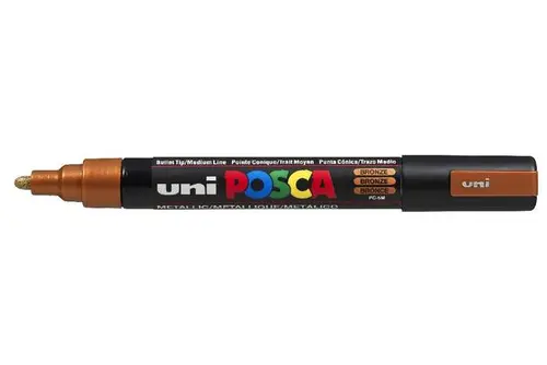 Posca Pc-5M Marcador No Permanente Punta Bala Bronce Metálico