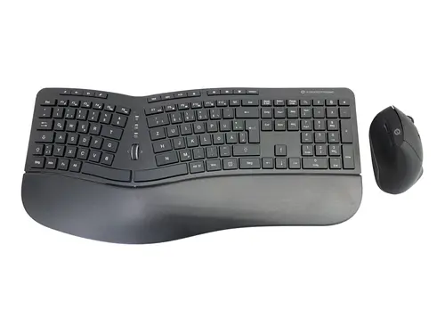 Teclado Y Mouse Conceptronic Wireless Ergonomico Orazio02 Aleman