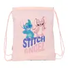Safta Saco Plano Ohana con Bolsillo y Cremallera - 3L - 260x10x340mm - Rosa Pastel