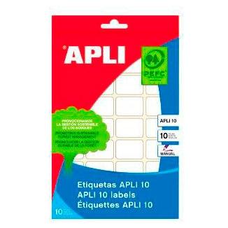 Apli Etiquetas Adhesivas 25X40Mm Escritura Manual C/Romos 16 X 10H Blanco