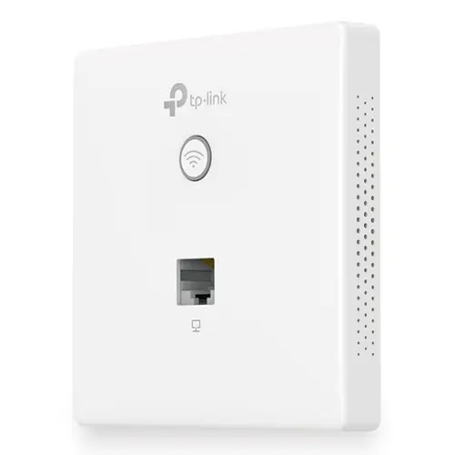 Punto De Acceso Interior Wifi Tp-Link Eap115-Wall Con Placa De Pared 300Mb En 2,4Ghz Poe Pasivo 2 Ant. Interna Gestion Centralizada