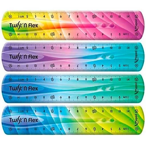 Maped Regla Decorada Irrompible 15 cm Colores Surtidos