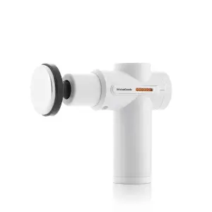 Innovagoods Masajeador Pistola de Masaje Muscular con Calor y Frio - 6 Cabezales Intercambiables - 6 Velocidades - Pantalla LCD - Recargable por USB
