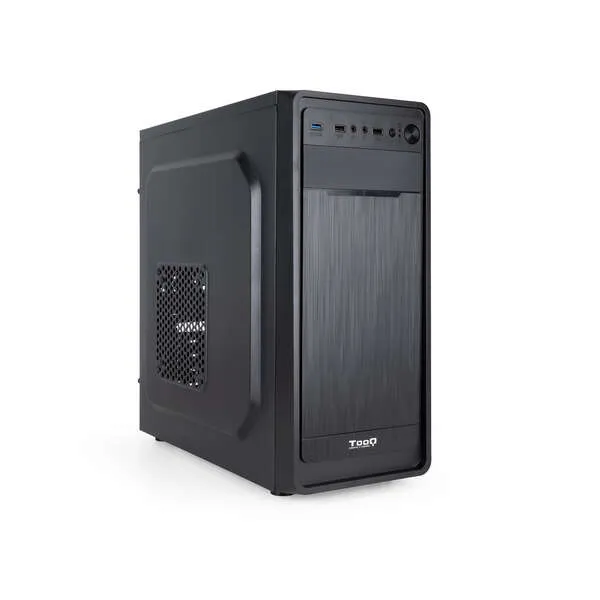Tooq Caja Semitorre Atx/Microatx/Mini-Itx - Tamaño Disco Soportado 3.5", 2.5" - Usb3.0, 2.0, Audio Hd - Ventilador 120Mm Incluido - Color Negro