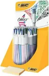 Bic 4 Colours Shine Expositor de 20 Bolígrafos Retráctiles Punta Media 1.0mm