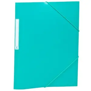 CARCHIVO CARPETA 3 SOLAPAS FOLIO C/GOMAS PP OPACO VERDE OSCURO