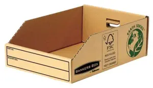 Fellowes Bandeja de Cartón 200mm Montaje Manual Reciclado FSC Color Marrón