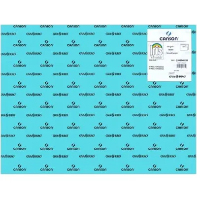 Iris Cartulina 50X65cm 185gr Azul Turquesa - Paquete de 25 Unidades
