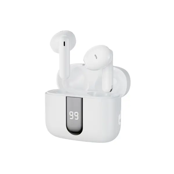 Blackbyte Zenith Pro Auriculares Bluetooth con Cancelación de Ruido ENC/ANC, 15m, Control Táctil, Blanco