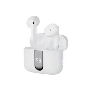 Blackbyte Zenith Pro Auriculares Bluetooth con Cancelación de Ruido ENC/ANC, 15m, Control Táctil, Blanco