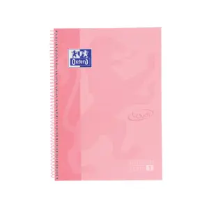 Oxford Europeanbook 1 Cuaderno A4+ 80 Hojas Microperforadas Cuadricula 5x5mm Rosa