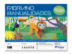 Sadipal Bloc de Cartulina Surtidos 32x24cm 185gr 10 Hojas