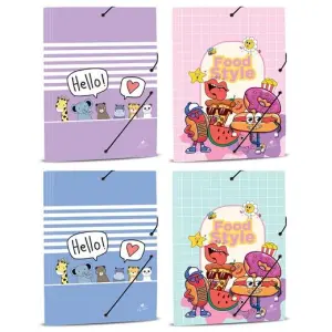 Mariola Carpeta Con Gomas Y Solapas Folio 34X26cm - 4 Diseños Surtidos Cole Nº3
