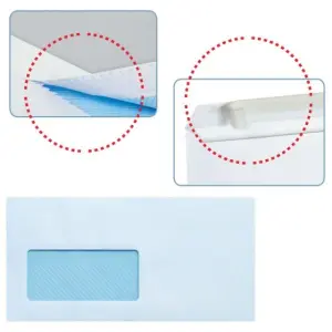 Sam Sobre Americano Open-115 Autoadhesivo 115x225mm Ventana Izquierda Offset Blanco 500 Unidades