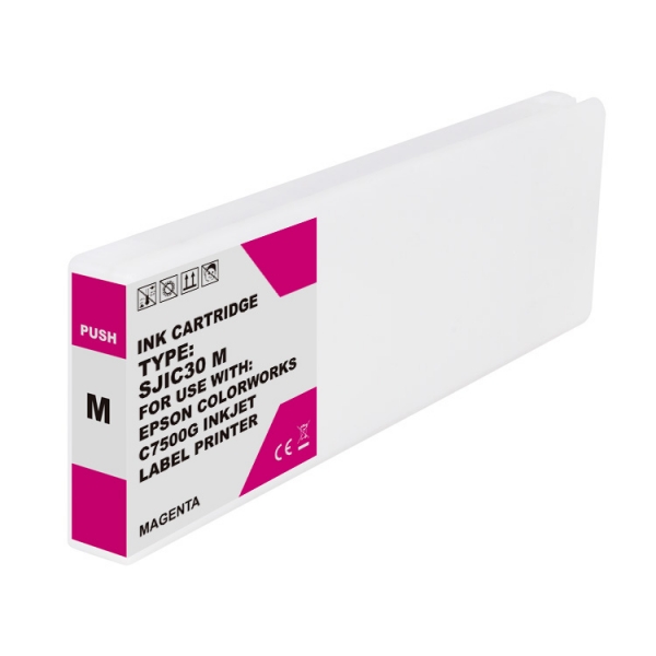 Epson Sjic30P Magenta Cartucho De Tinta Pigmentada Generico - Reemplaza C33S020641/Sjic30P(M)