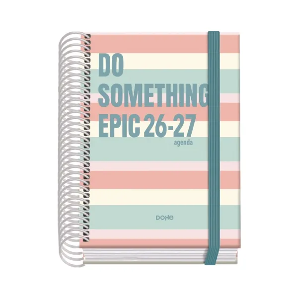 Dohe Prime Epic Agenda Escolar 26/27 A6 Día Página Cartón Plastificado Espiral 12x17x3cm