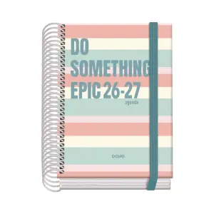 Dohe Prime Epic Agenda Escolar 26/27 A6 Día Página Cartón Plastificado Espiral 12x17x3cm