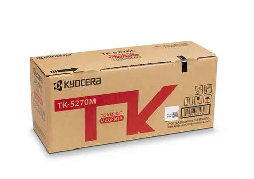 Kyocera TK5270 Magenta Cartucho de Tóner Original 1T02TVBNL0/TK5270M