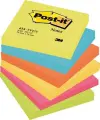 Post-It Notas 654 Gama Energético Neón 76x76 mm - 6 Blocs