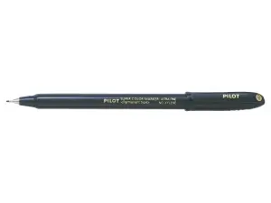 Pilot Super Color Rotulador Permanente Ultra Fino - Punta de Poliacetal 1mm - Libre de Xileno - Color Negro