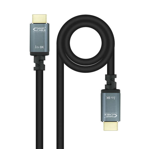 Nanocable Cable Hdmi 2.1 Iris 8K Macho A Hdmi 2.1 Iris 8K Macho 1M - Color Negro