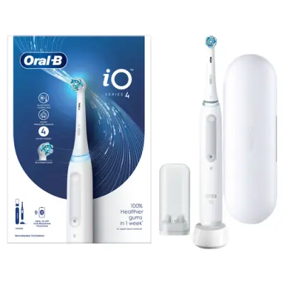 Braun Oral-B iO 4 Cepillo Dental Oscilante Blanco para Adultos